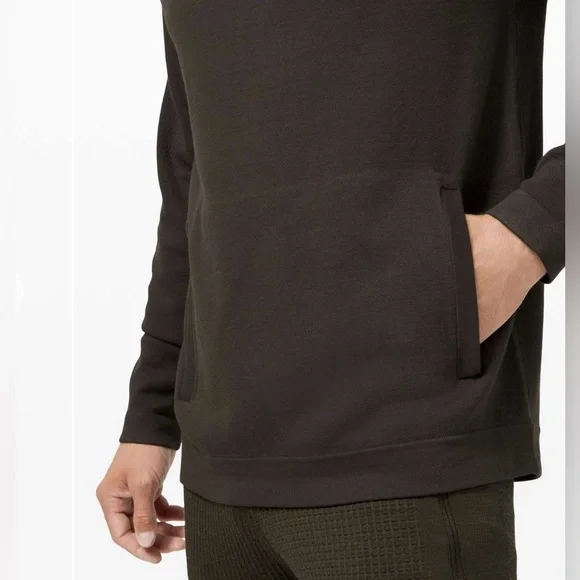 Lululemon Cascade Coast Hoodie Men's Medium Soft Performance Dark Olive - Picture 4 of 9